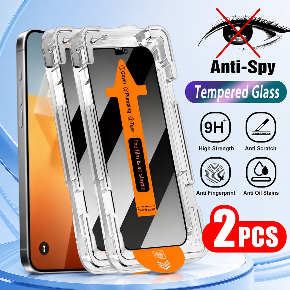 Vivo X200 - 2 Adet Gizlilik Temperli Cam vivo