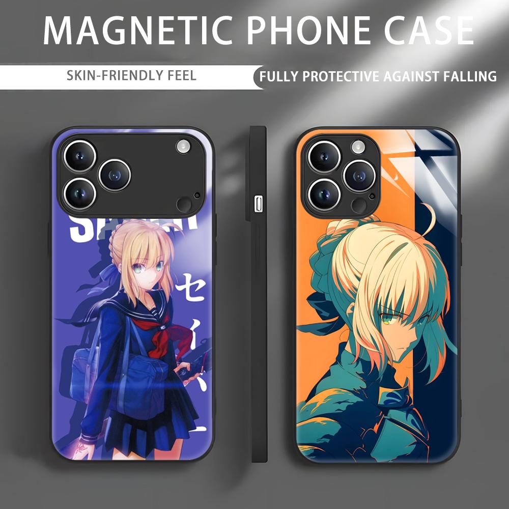 Apple Iphone 15 Pro Max - Anime Fate S-Saber Telefon Kılıfı iPhone