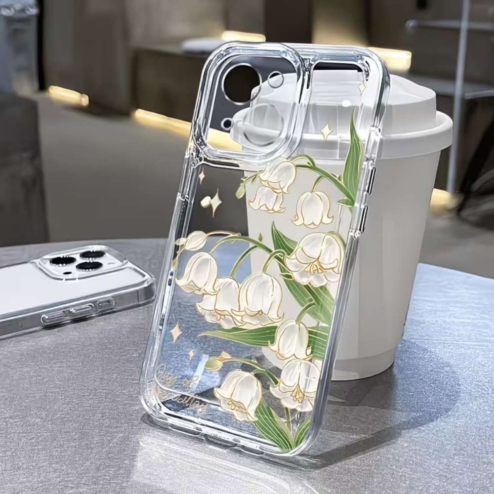 Apple Iphone 15 Pro Max - Vintage Vadideki Zambak Desenli Telefon Kılıfı